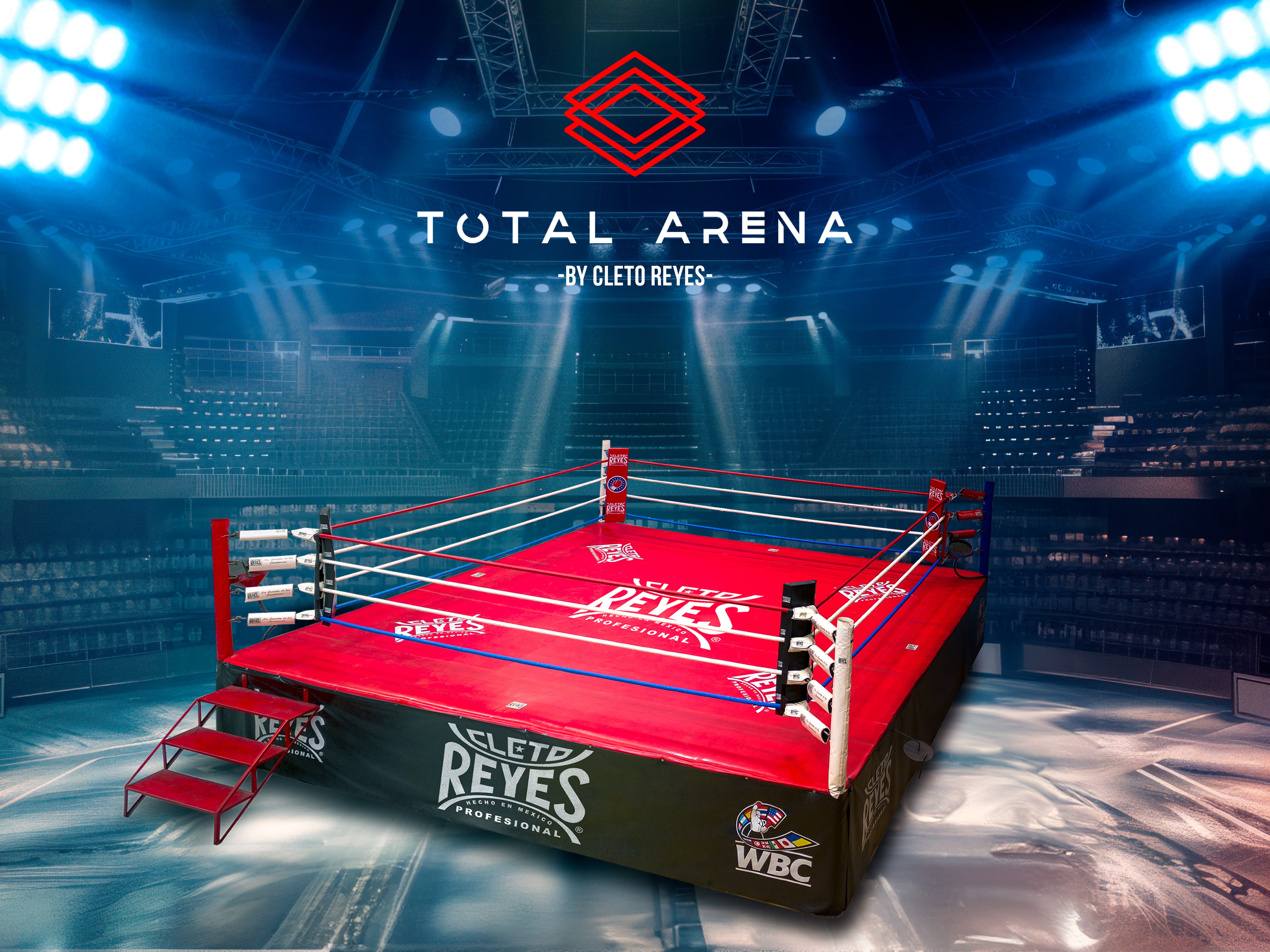 Cleto Reyes official boxing ring 6x6 mts