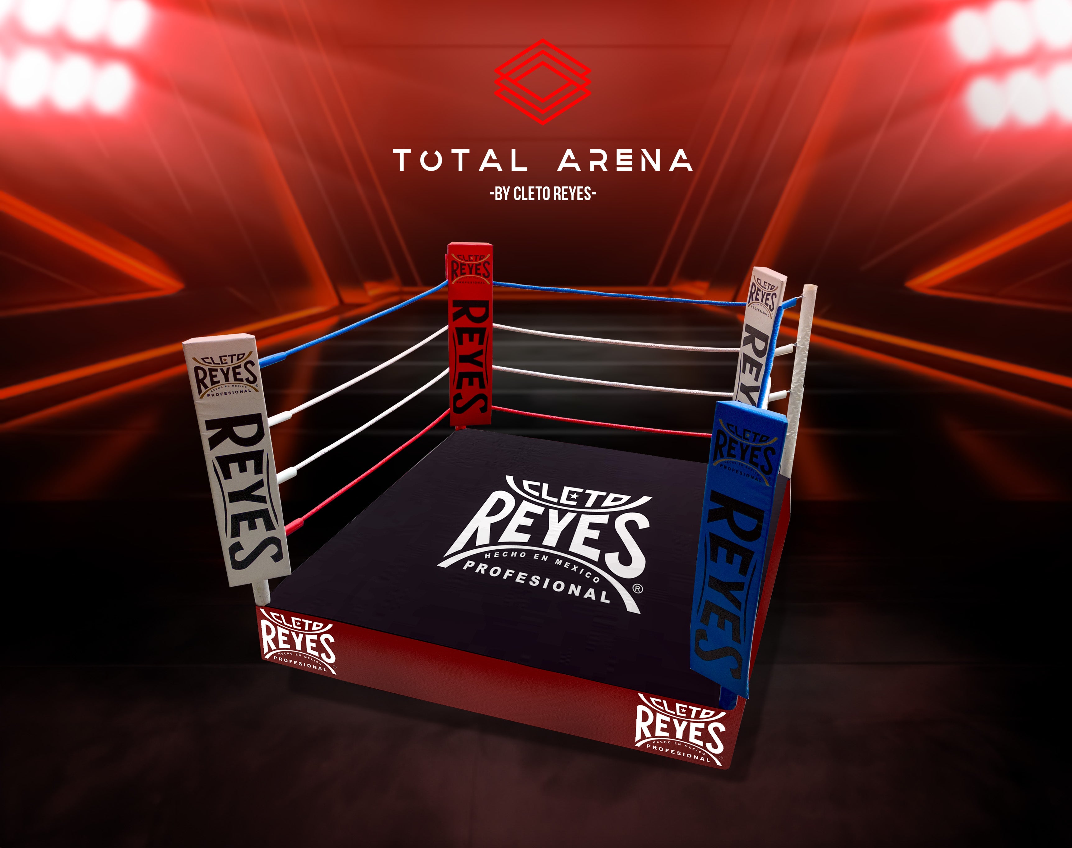 Cleto Reyes Ring for gym boxing 4.88x4.88 mts