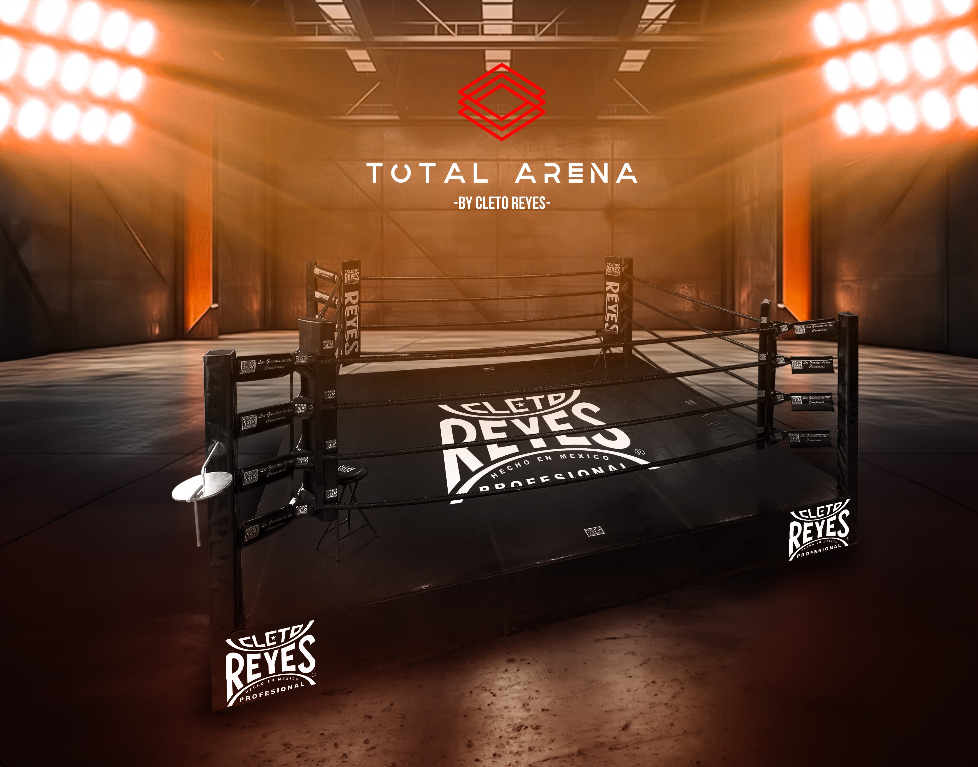 Cleto Reyes Ring for gym boxing 4.88x4.88 mts