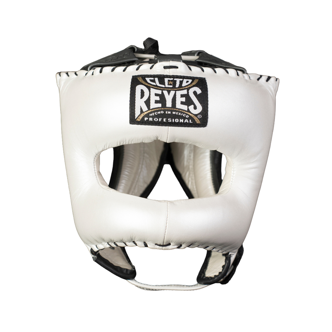 PROTECTOR DE CABEZA TRADICIONAL EN PIEL DE RES PERLA/GRIS OXFORD