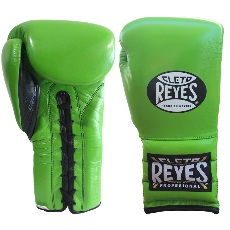 Cleto Reyes gloves with lace, in leather