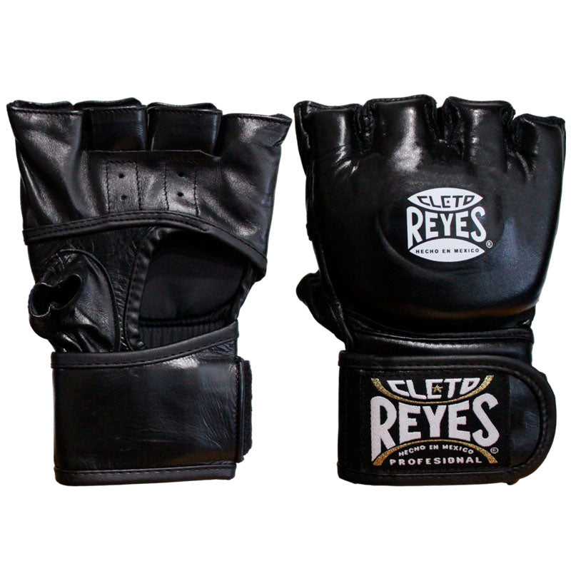 Guantes Cleto Reyes MMA Black Mamba, para pelea, con pulgar