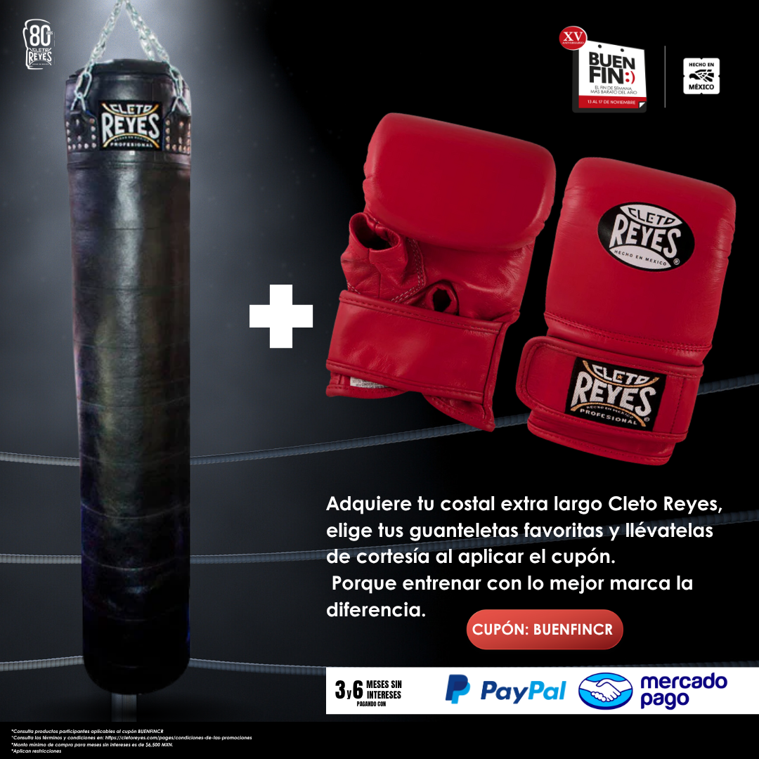 Costal Cleto Reyes extra grande de 180 cm para MMA en cuero