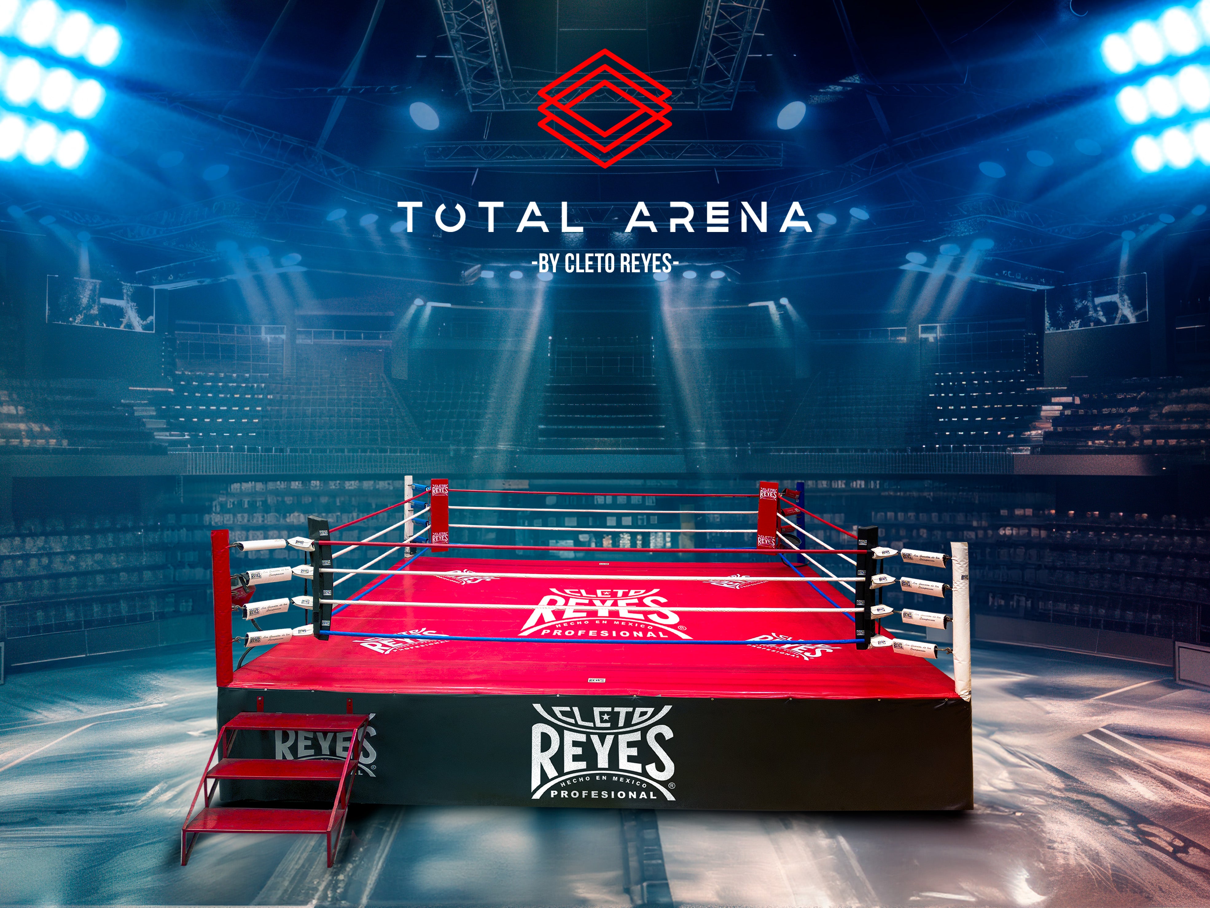 Cleto Reyes official boxing ring 6x6 mts