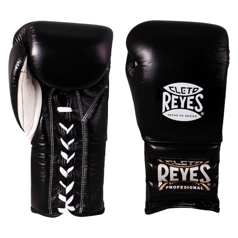 Cleto Reyes gloves with lace, in leather