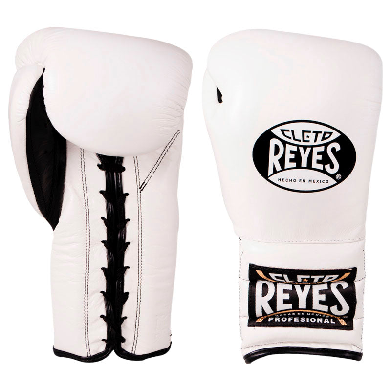 Cleto Reyes gloves with lace, in leather