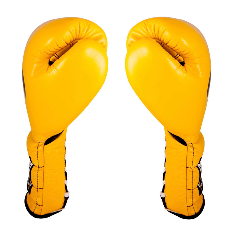 Cleto Reyes gloves with lace, in leather