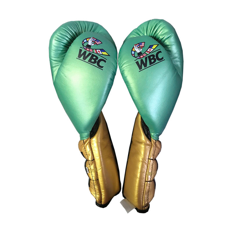Guantes Cleto Reyes WBC para entrenamiento con agujeta en piel