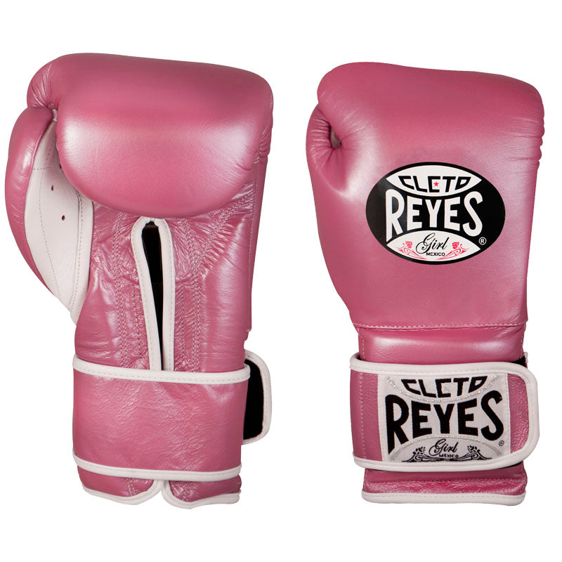 Guantes Cleto Reyes "Girl" de entrenamiento con cierre de contacto en piel de res