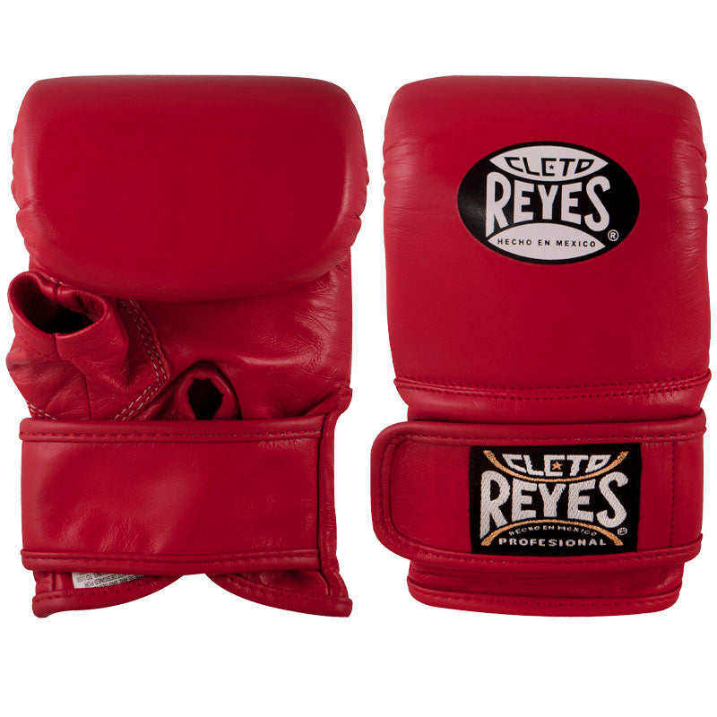 Guanteletas Cleto Reyes con cierre de contacto en piel de res