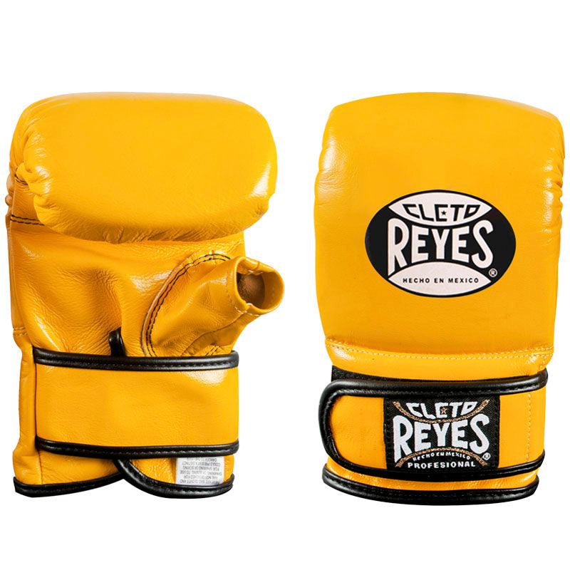 Guanteletas Cleto Reyes con cierre de contacto en piel de res