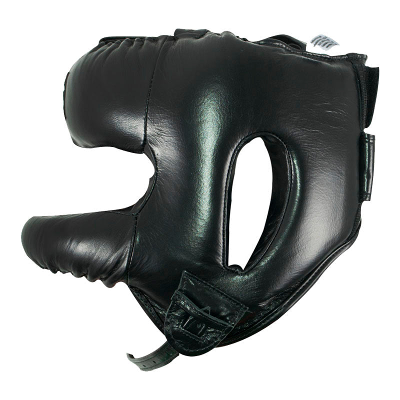 Cleto Reyes head protector with nylon U bar in leather