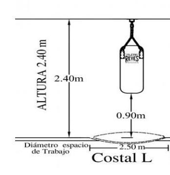 Costal Cleto Reyes mixto para boxeo, grande