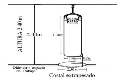Costal Cleto Reyes extra pesado de 130 cm en cuero