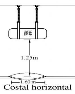 Costal Cleto Reyes horizontal en cuero, grande