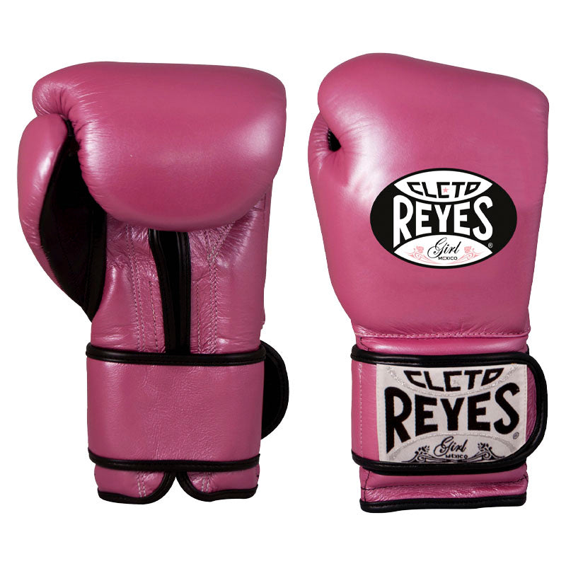 Guantes Cleto Reyes "Girl" de entrenamiento con cierre de contacto en piel de res