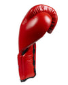 Guante Profesional con Agujeta, en Cuero de res, 12 oz, Rojo y Negro