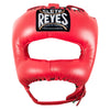Cleto Reyes head protector with nylon V bar in leather