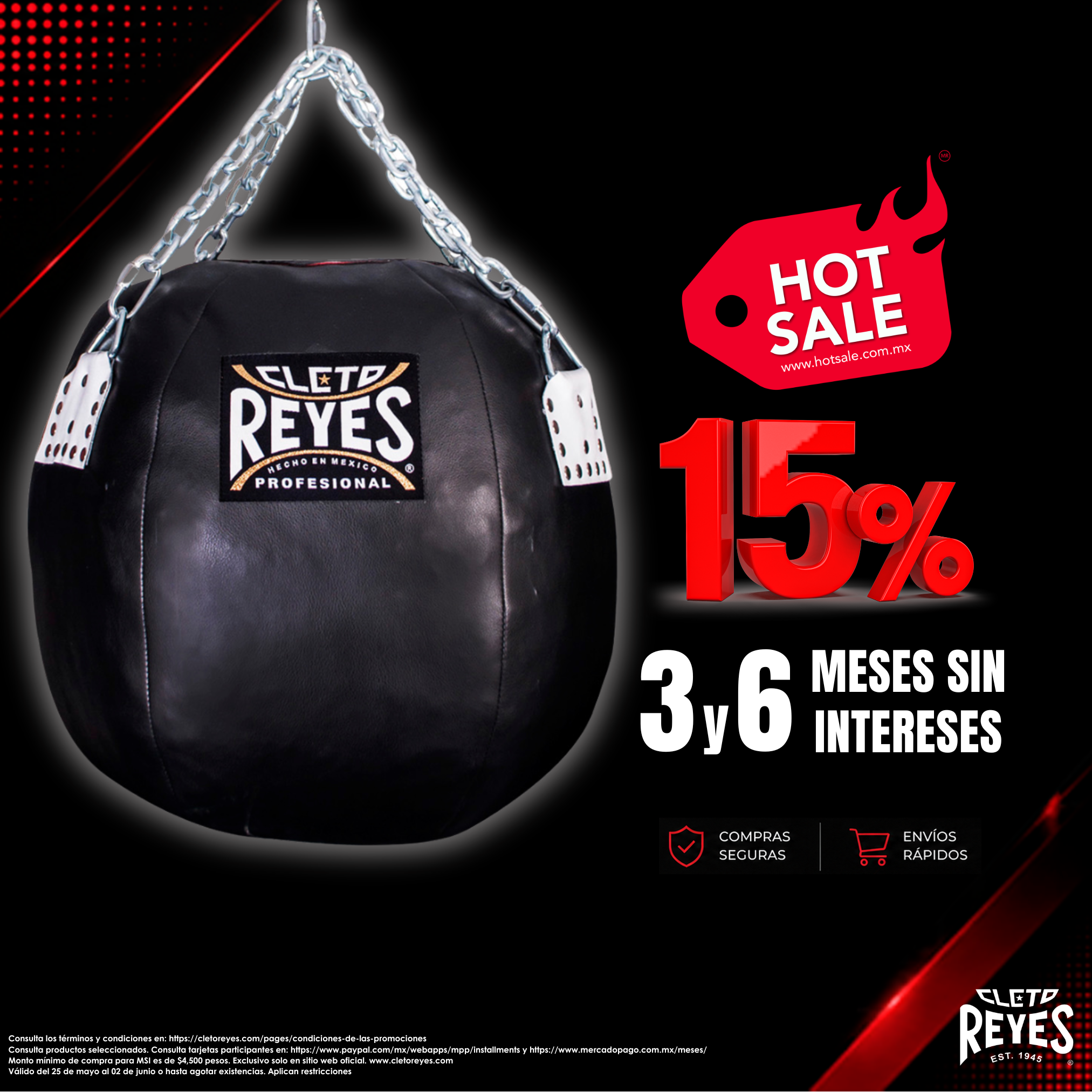 Costal Cleto Reyes bola, sintético