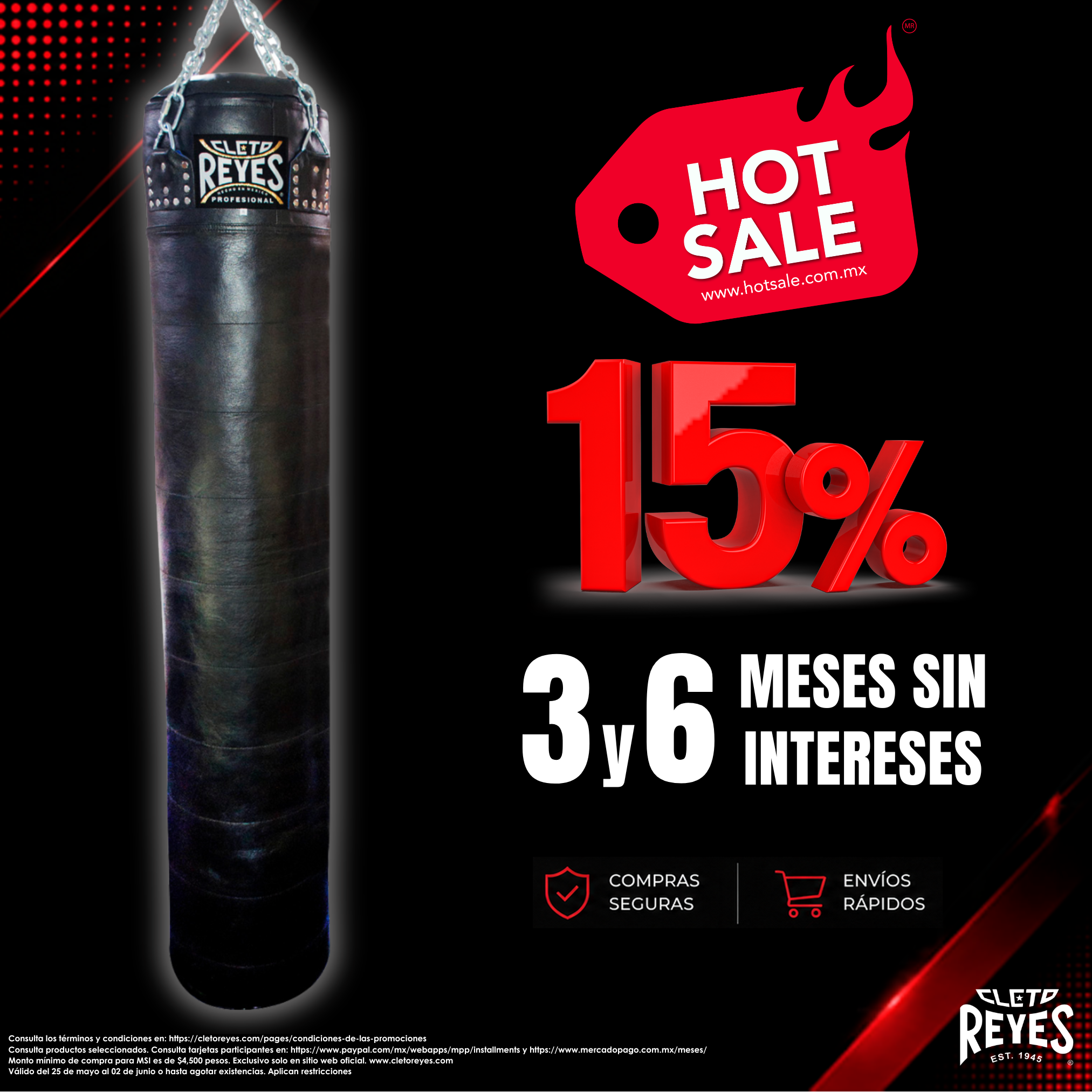 Costal Cleto Reyes extra grande de 180 cm para MMA en cuero