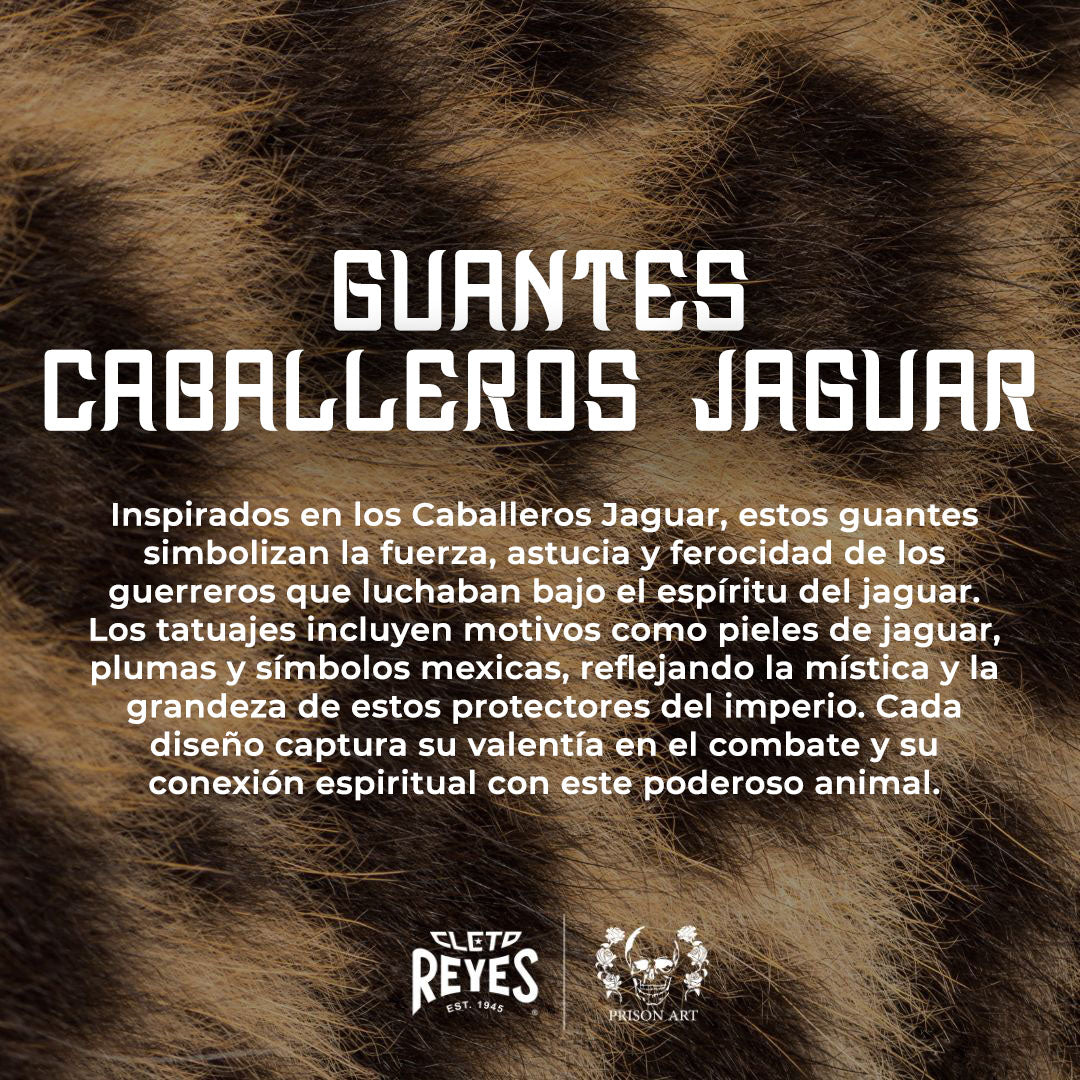 Guantes de colección tatuados a mano, "Caballero Jaguar"