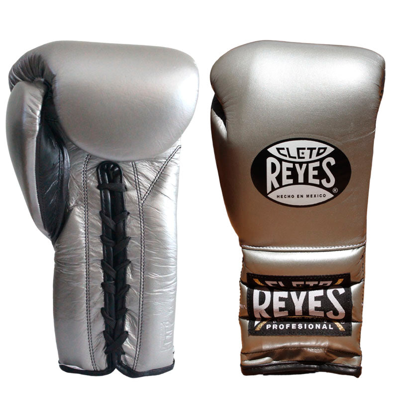 Cleto Reyes gloves with lace, in leather