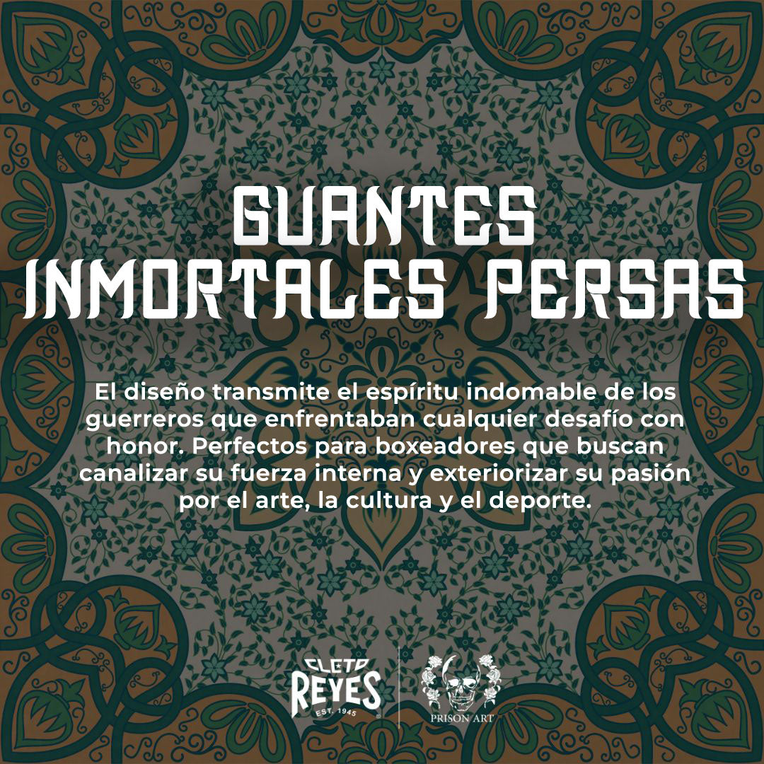 Guantes de colección tatuados a mano, "Inmortales Persas"