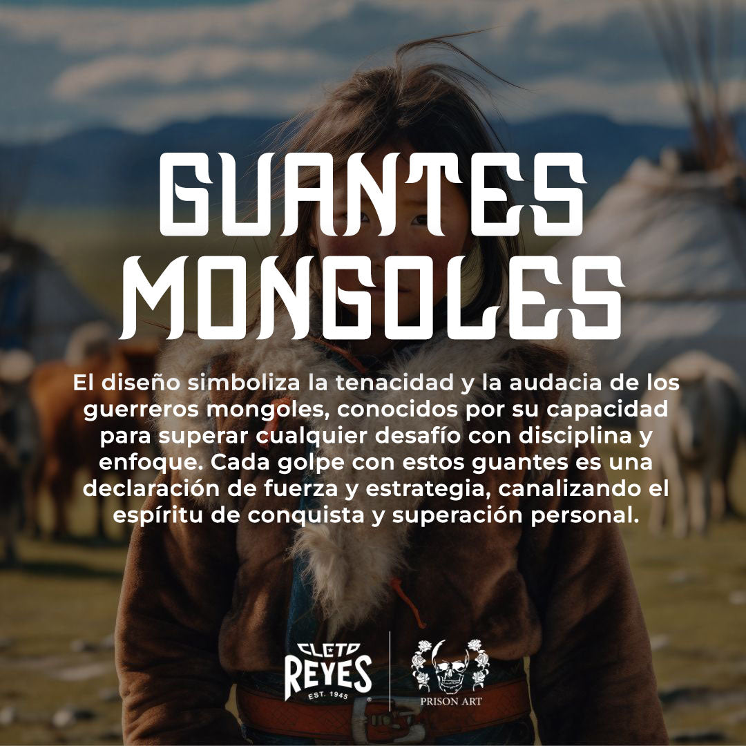 Guantes de colección tatuados a mano, "Mongoles"