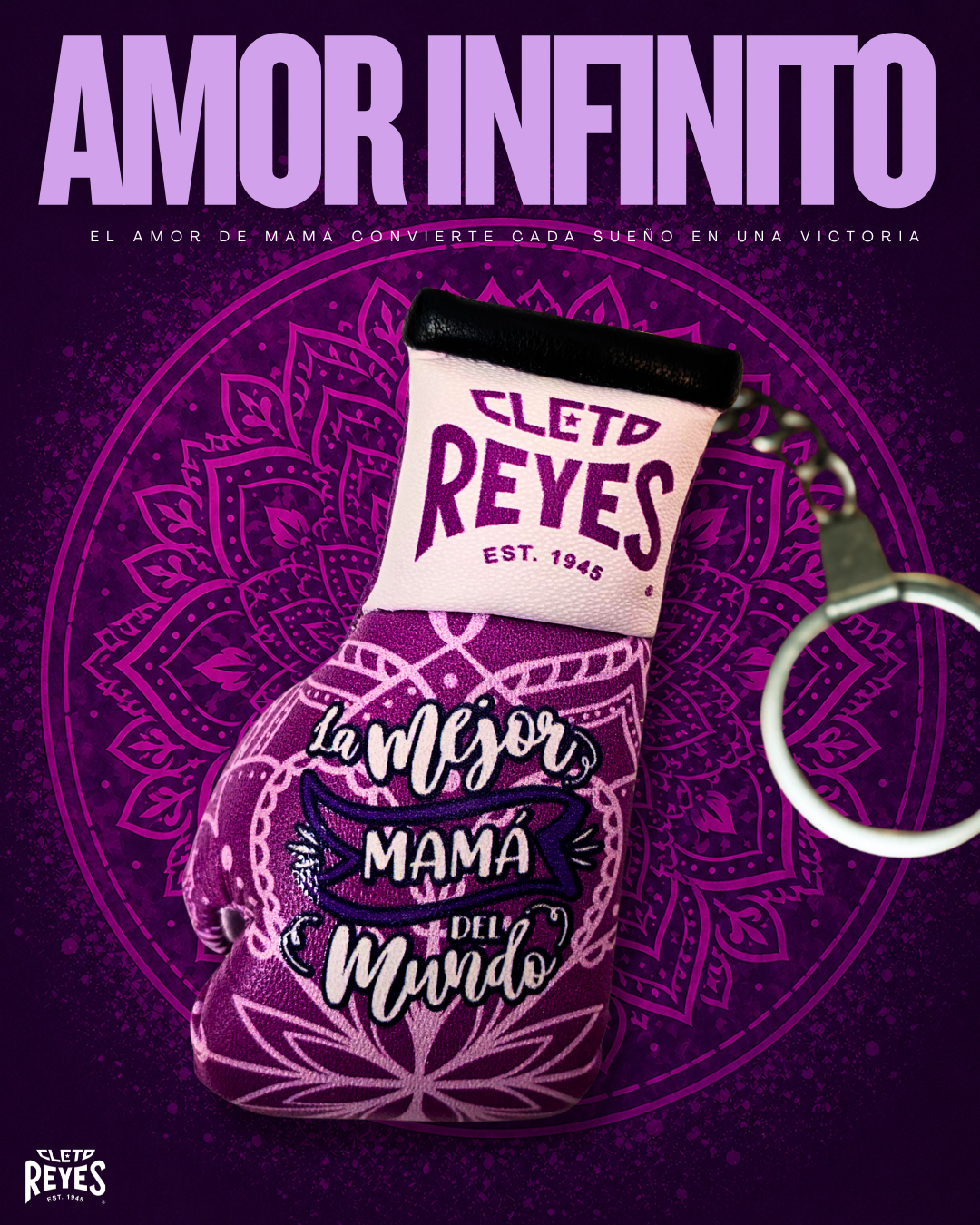 GUANTE MINIATURA CON LLAVERO, EDICIÓN DÍA DE LAS MADRES