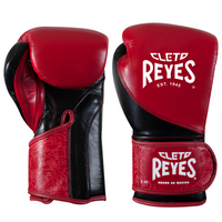 Guantes Cleto Reyes de alta precisión en piel, rojo/negro