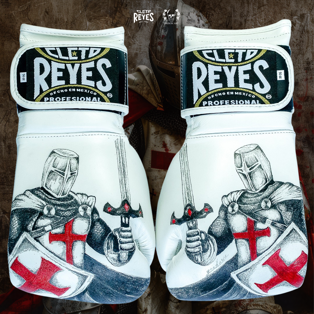 Guantes de colección tatuados a mano, "Templarios"