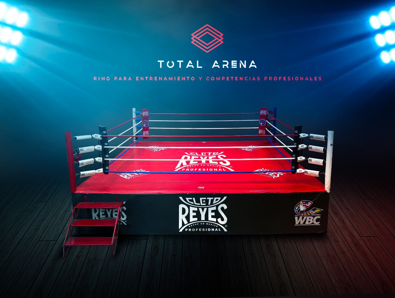 Cleto Reyes official boxing ring 6x6 mts