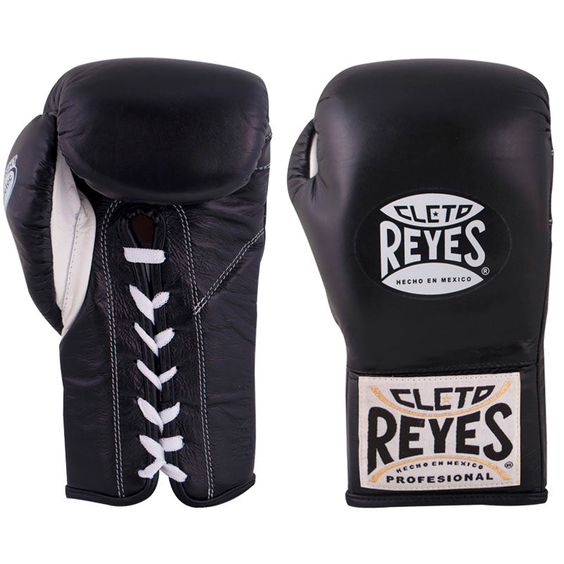 Cleto Reyes gloves with lace, in leather