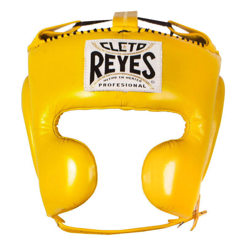 Protector de cabeza Cleto Reyes con pómulos en piel de res